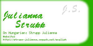 julianna strupp business card